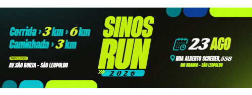 23/08/2026 - SINOS RUN - SAO LEOPOLDO AS 9H00MIN